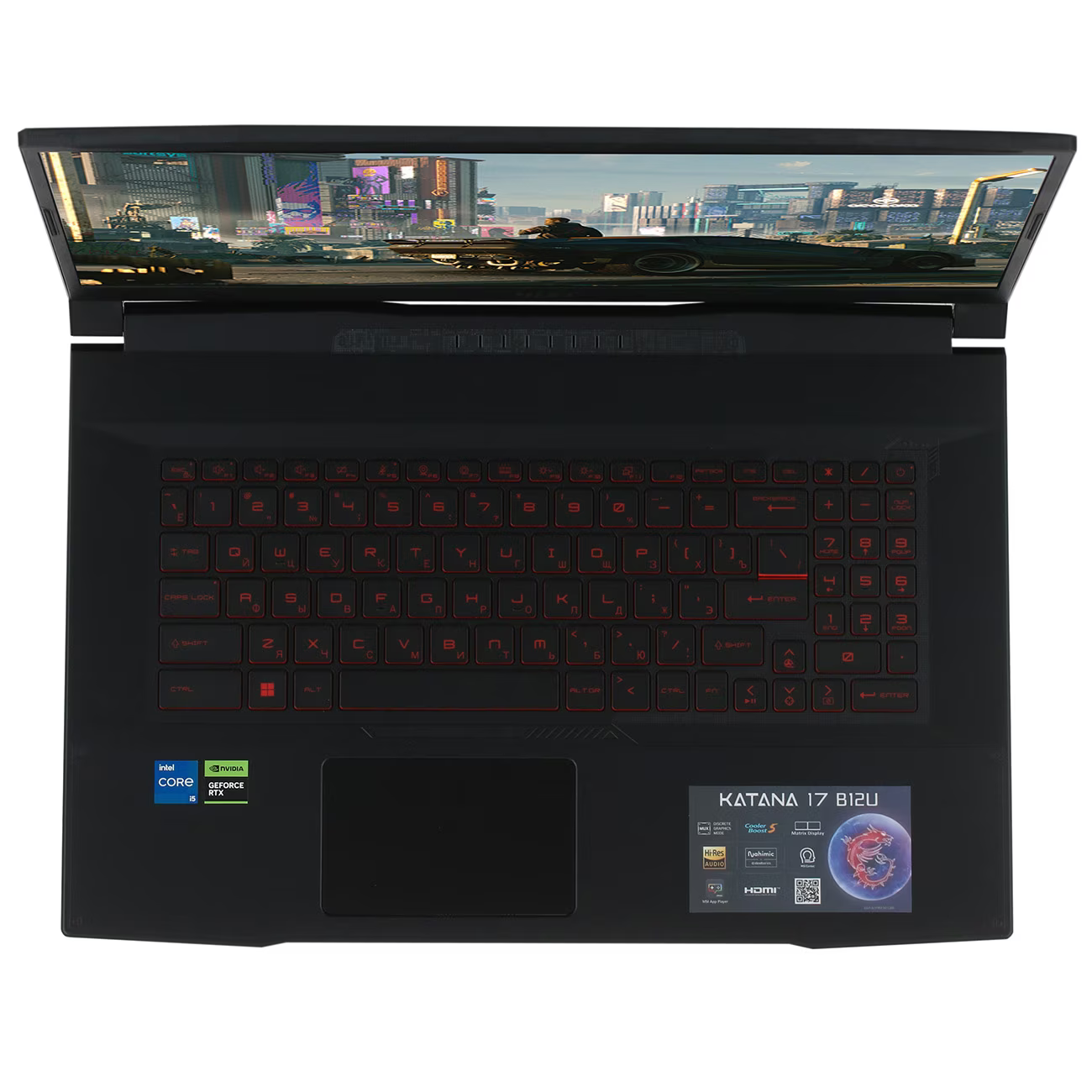 Ноутбук игровой MSI Katana 17/17.3"/Core i5-12450H/RTX3050/Black — изображение 2